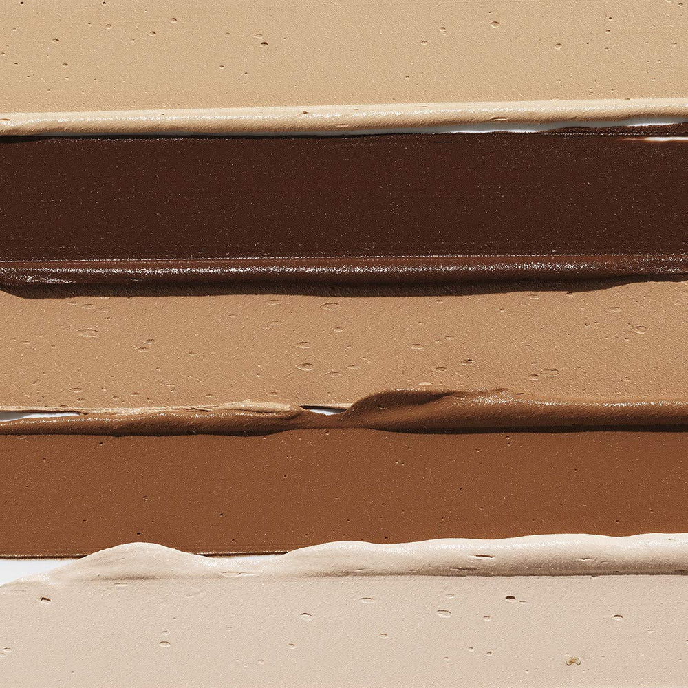 Rimmel Stay Matte Liquid Mousse matte finish swatch reveals oil-free, shine-control potential.