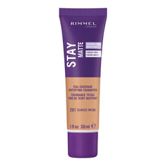 Rimmel Stay Matte Liquid Mousse bottle showing an oil-free matte finish.