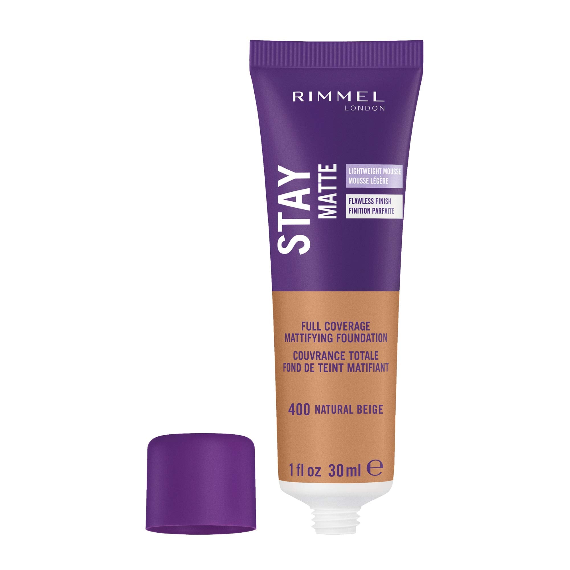 Rimmel Stay Matte Liquid Mousse texture close-up highlighting airy mousse feel