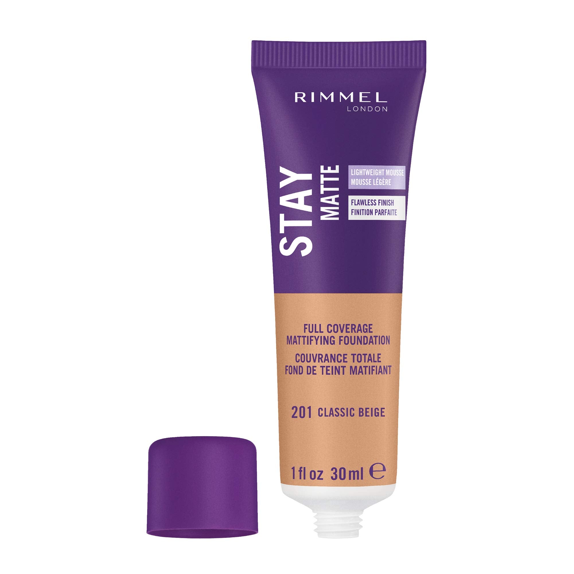 Rimmel Stay Matte Liquid Mousse texture closeup highlighting airy, weightless feel.