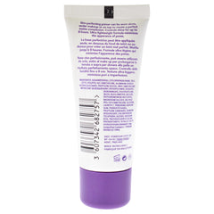 Rimmel Stay Matte Primer on a makeup desk showing a matte base for long wear