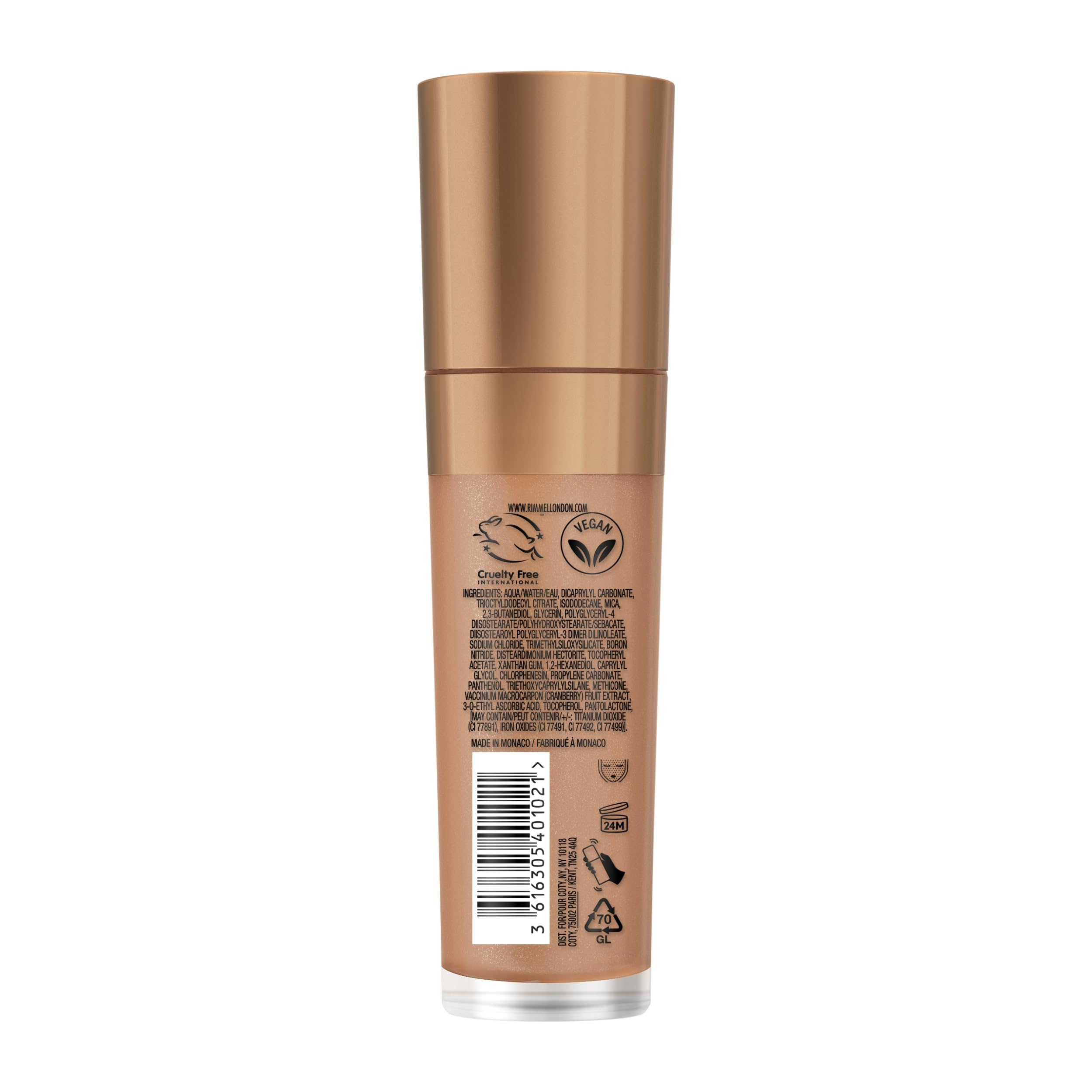 Rimmel textura ligera facilita uso diario y cobertura rápida