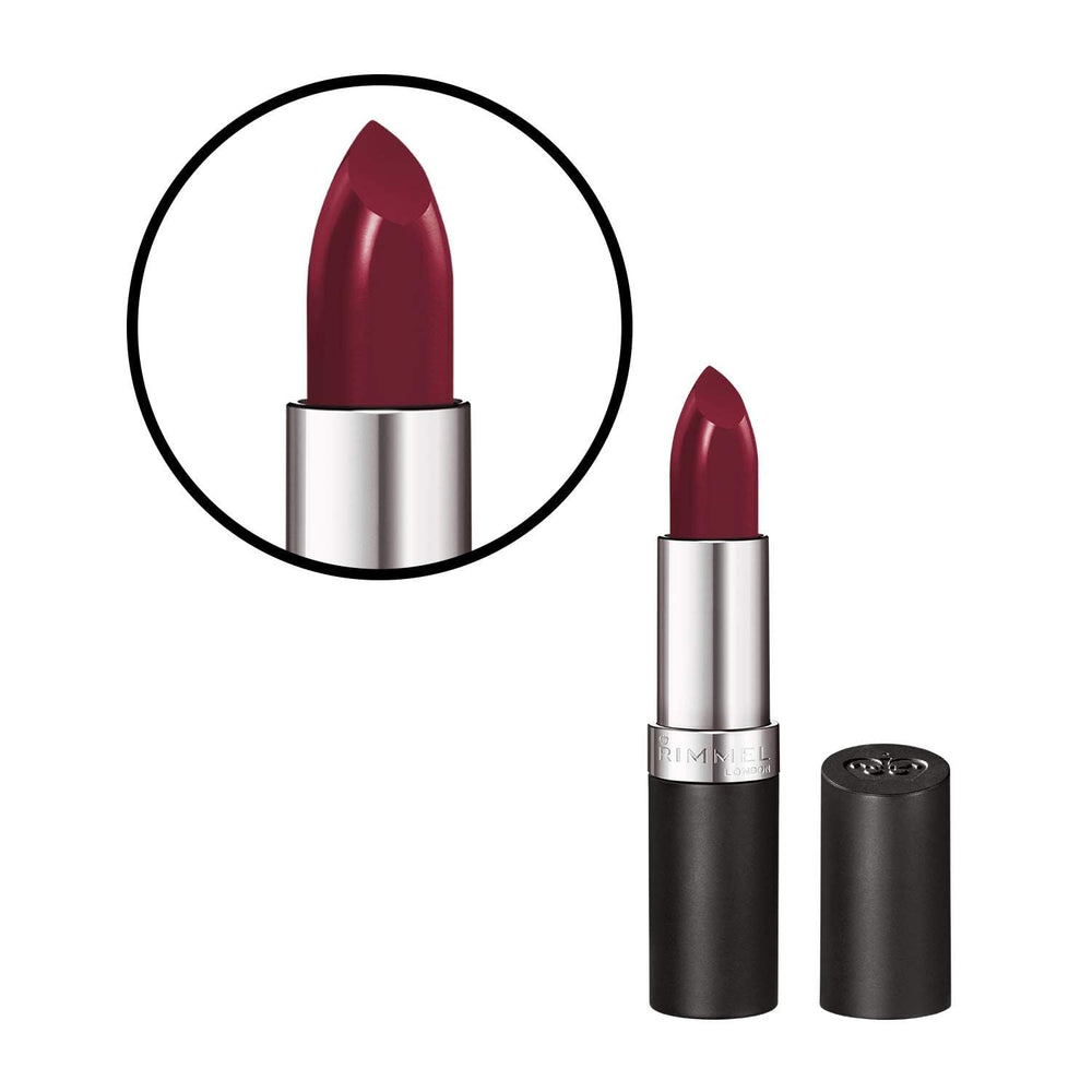 Rimmel Vegan soft-creamy lipstick texture feels comfortable on lips all day.