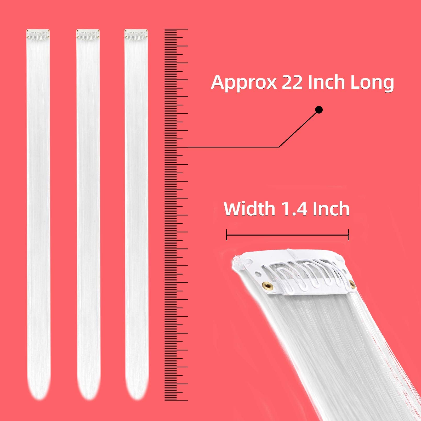 RINBOOOL lightweight clip-on extensions at 7g per piece for comfortable wear