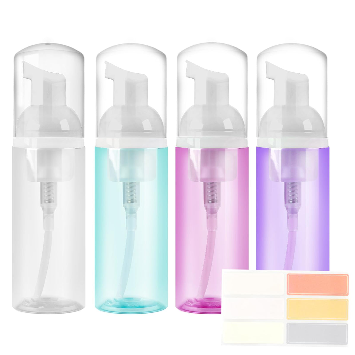 Rindion foam bottle 60ml in pastel colors for compact travel use