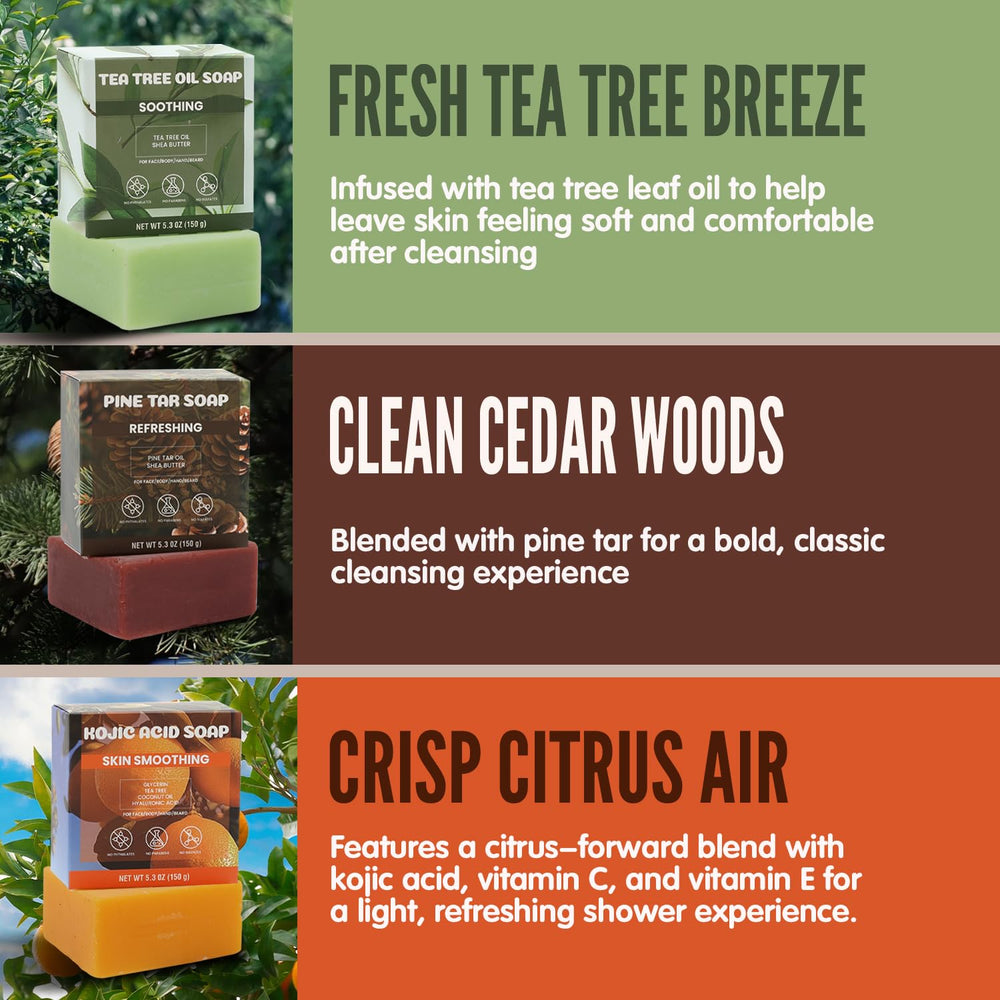 Rinse & Robust barra árbol de té limpia la piel suave