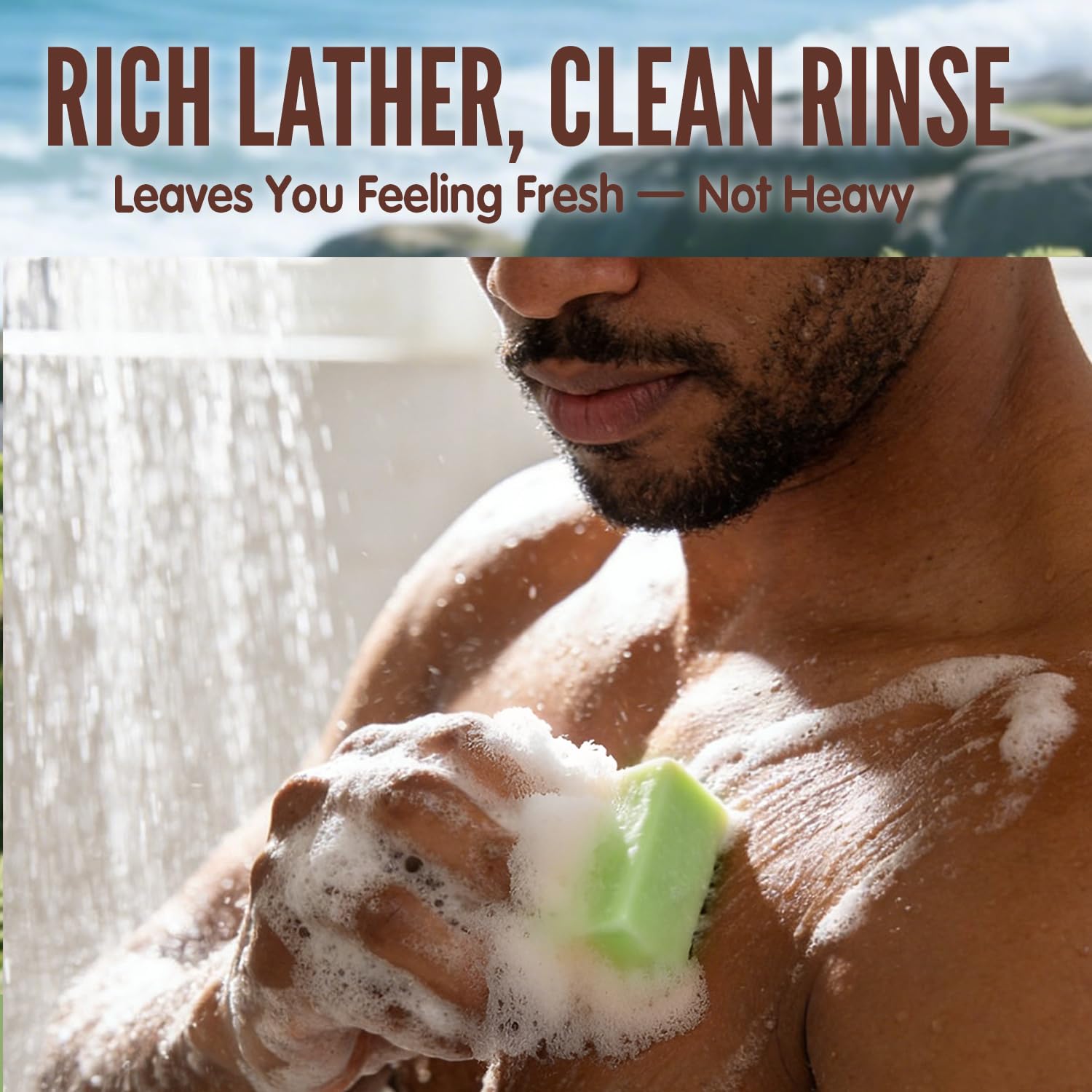 Rinse & Robust cuidado de la piel en barra para pieles sensibles