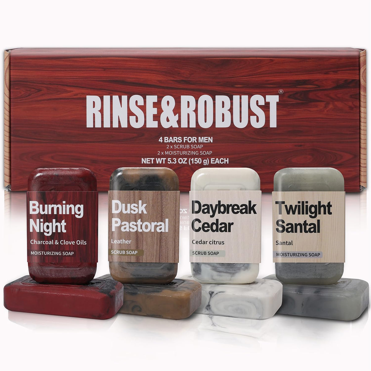 Rinse & Robust exfoliante en barra para rostro y cuerpo