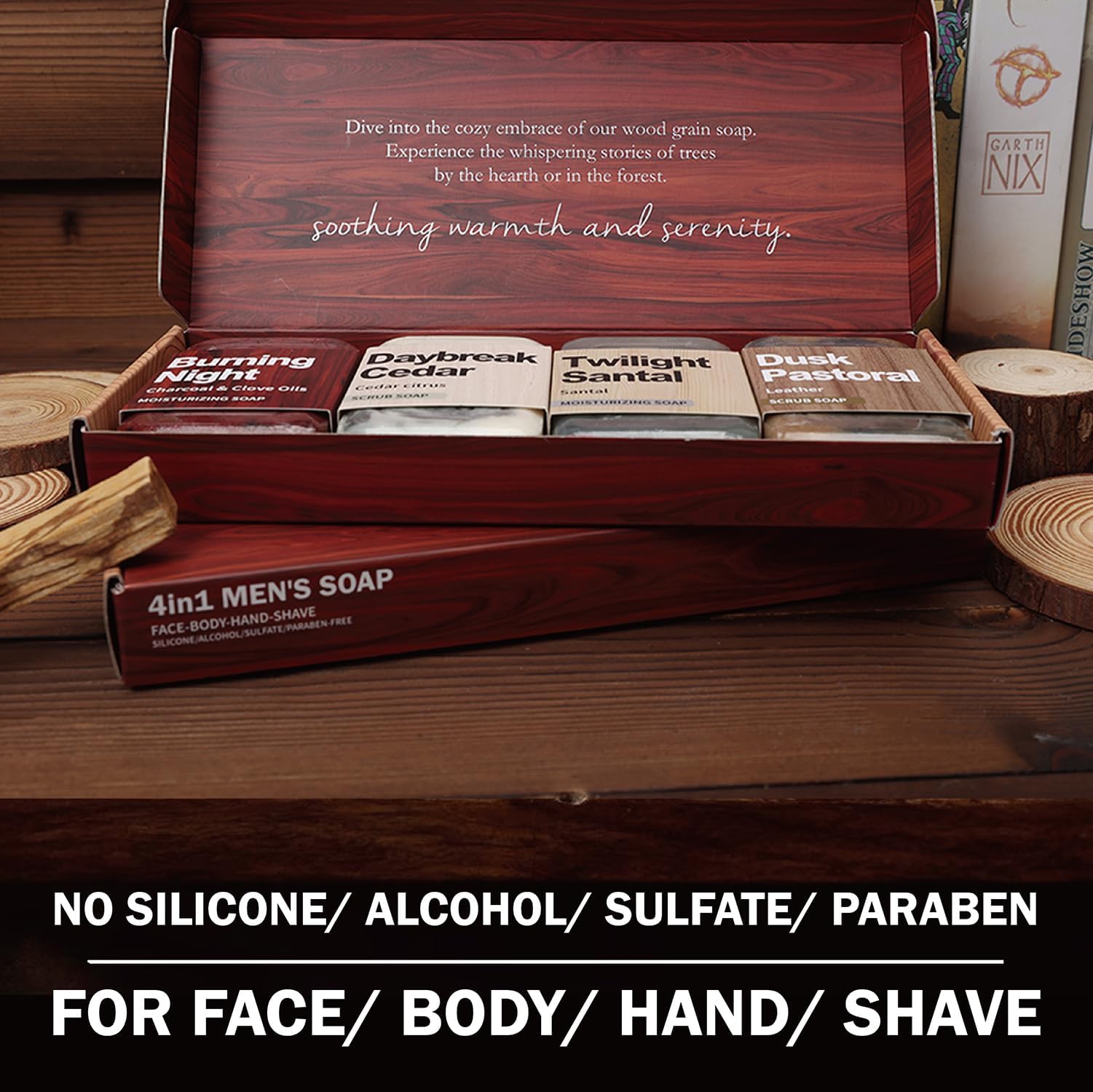 Rinse & Robust fragancia Santal y cuero para experiencia masculina