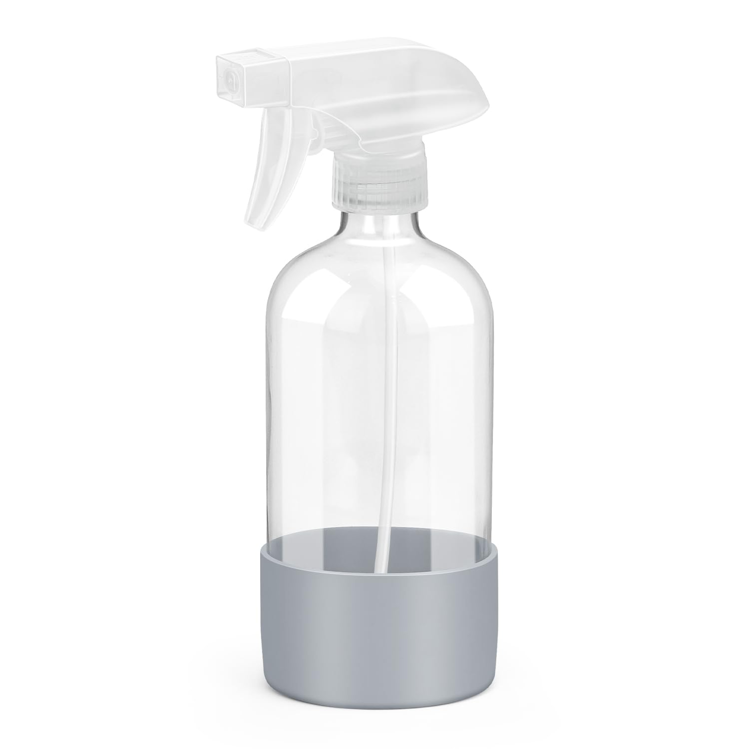 Rionisor glass spray bottle 16oz with silicone sleeve for durability