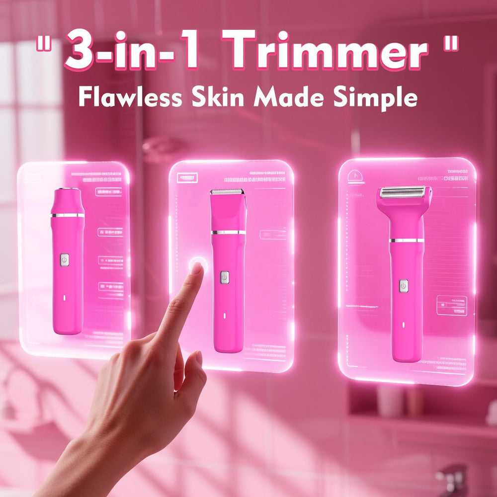 Risina Bikini Trimmer with ceramic blades for smooth, even trims.