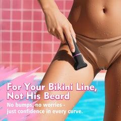 Risina bikini trimmer used in shower with waterproof design.
