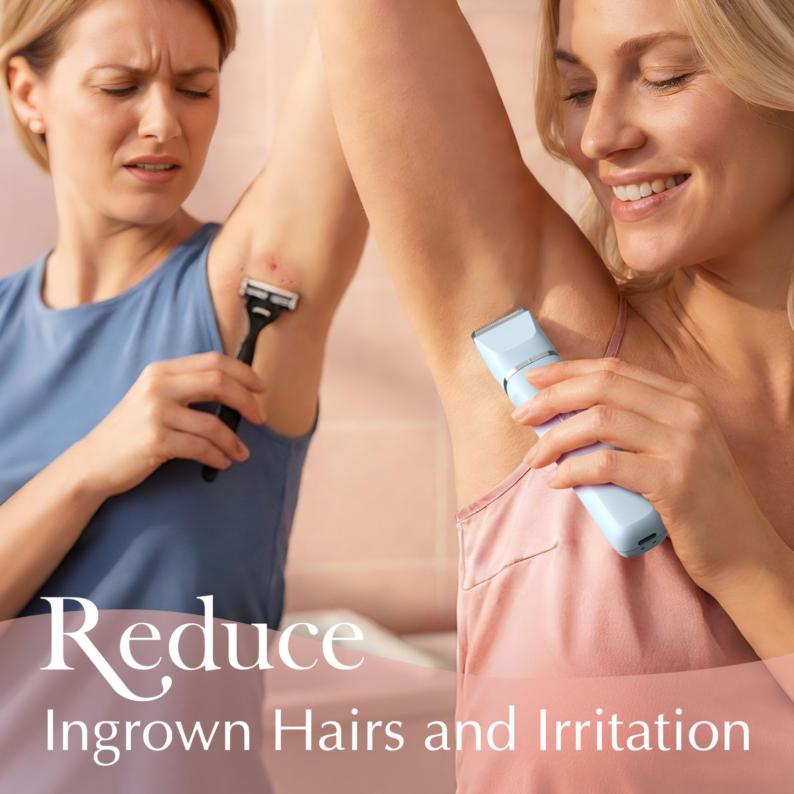 Risina Ceramic Blades for smooth, irritation-free removal