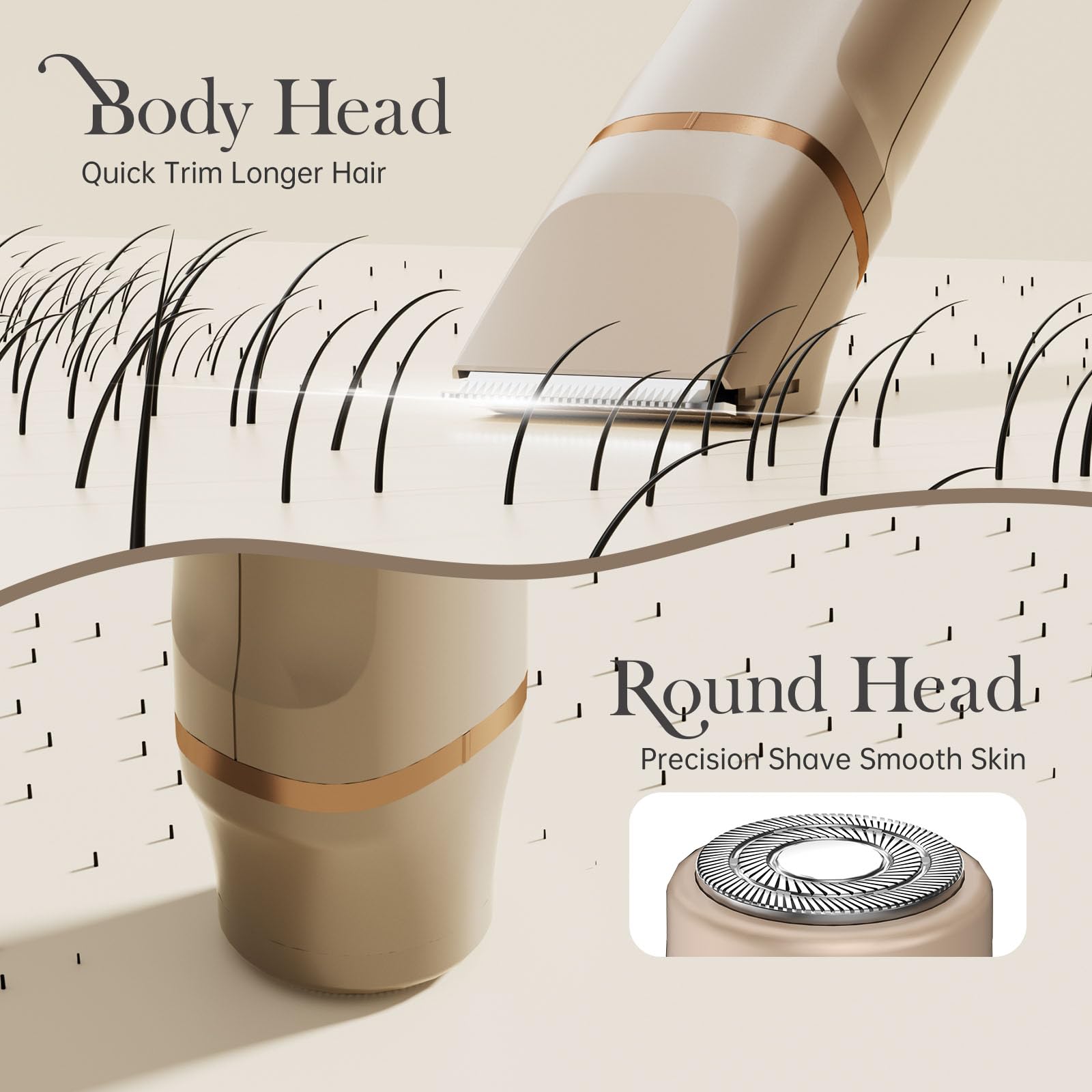 Risina cordless rechargeable trimmer for easy grooming anywhere.