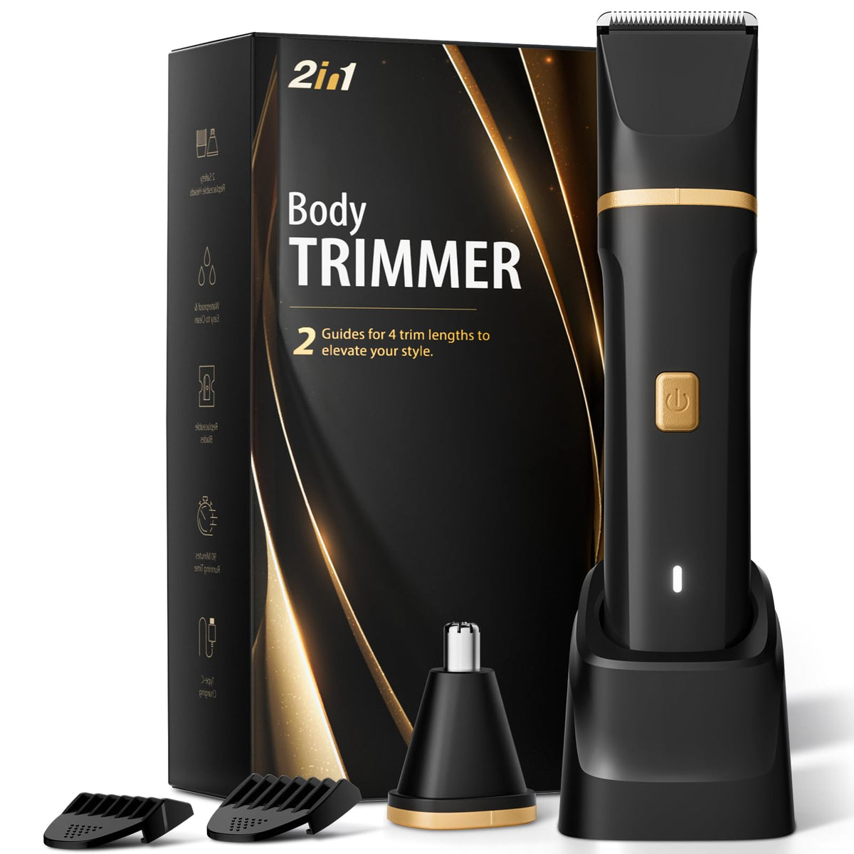 Risina electric body trimmer for precise body grooming and beard shaping
