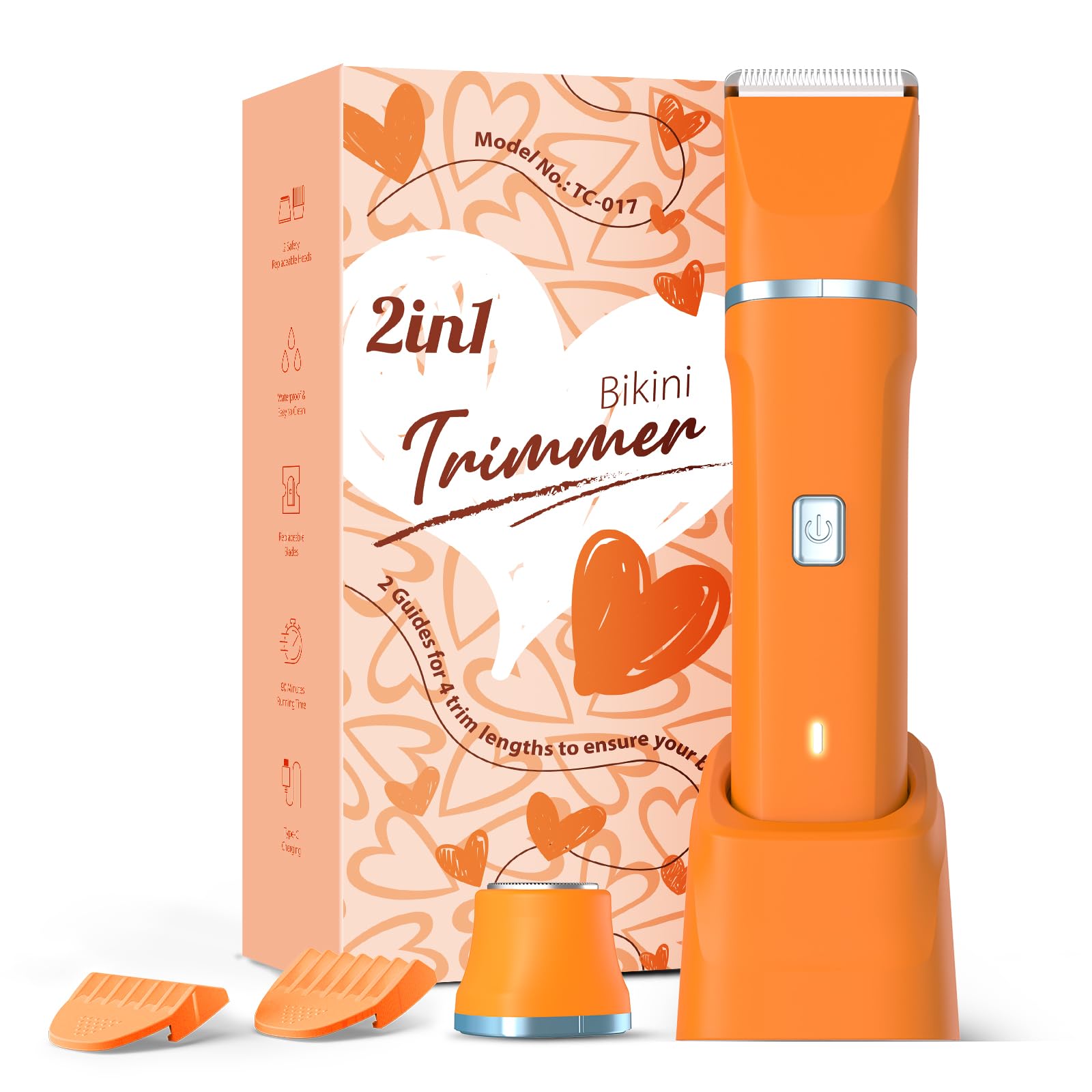 Risina electric razor for women with wet/dry capability for quick touch-ups