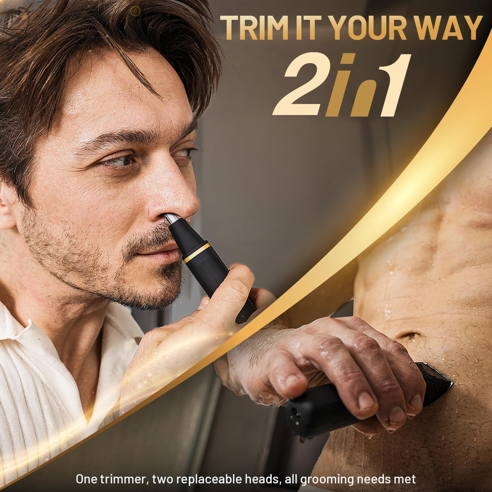 Risina nose/ear trimmer head for precise sensitive-area grooming