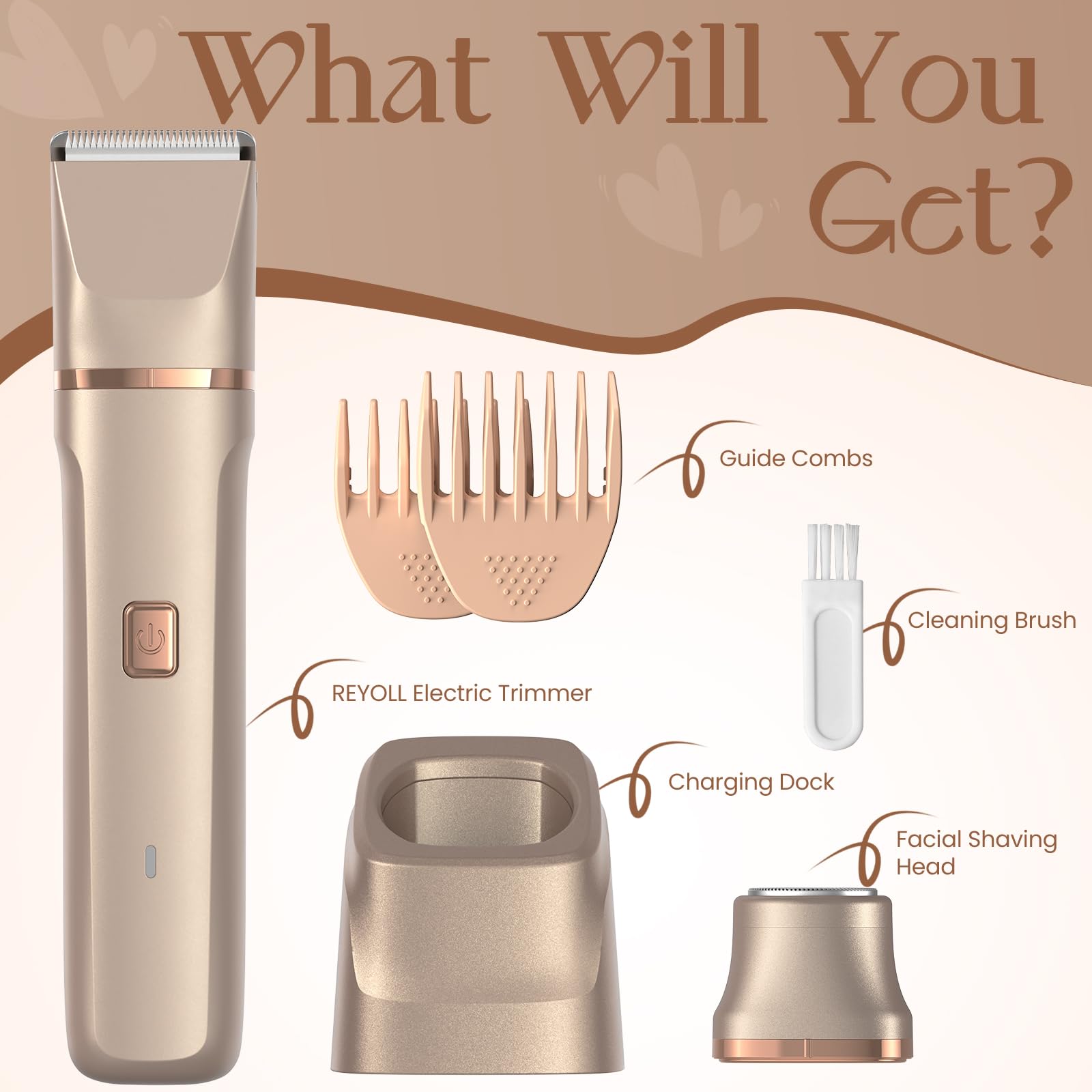 Risina portable travel case keeps the trimmer organized on the go.