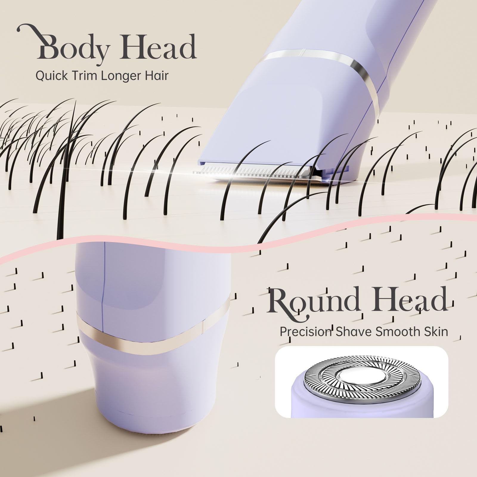 Risina replaceable heads enabling trimming and smooth finishing