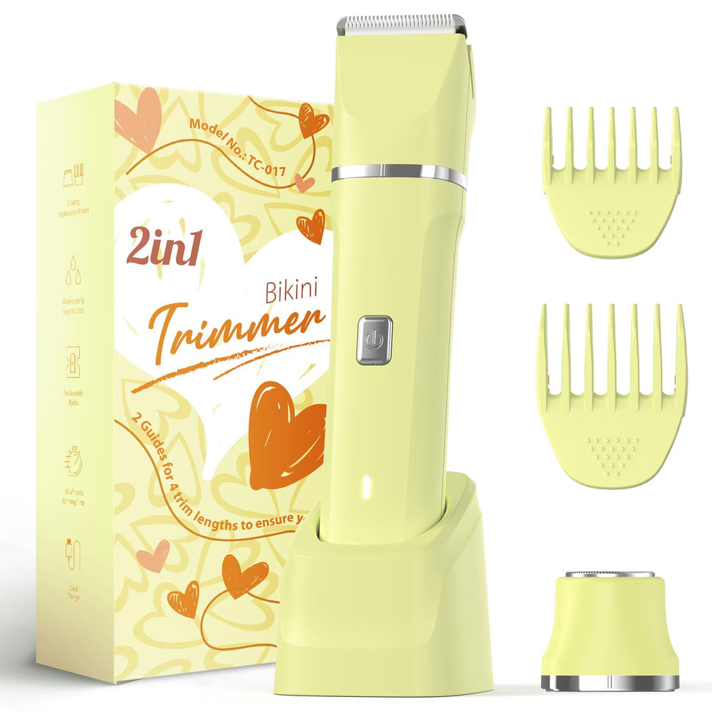 Risina razor overview image showing all-in-one grooming design for body and face