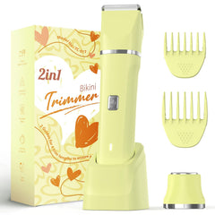 Risina razor overview image showing all-in-one grooming design for body and face