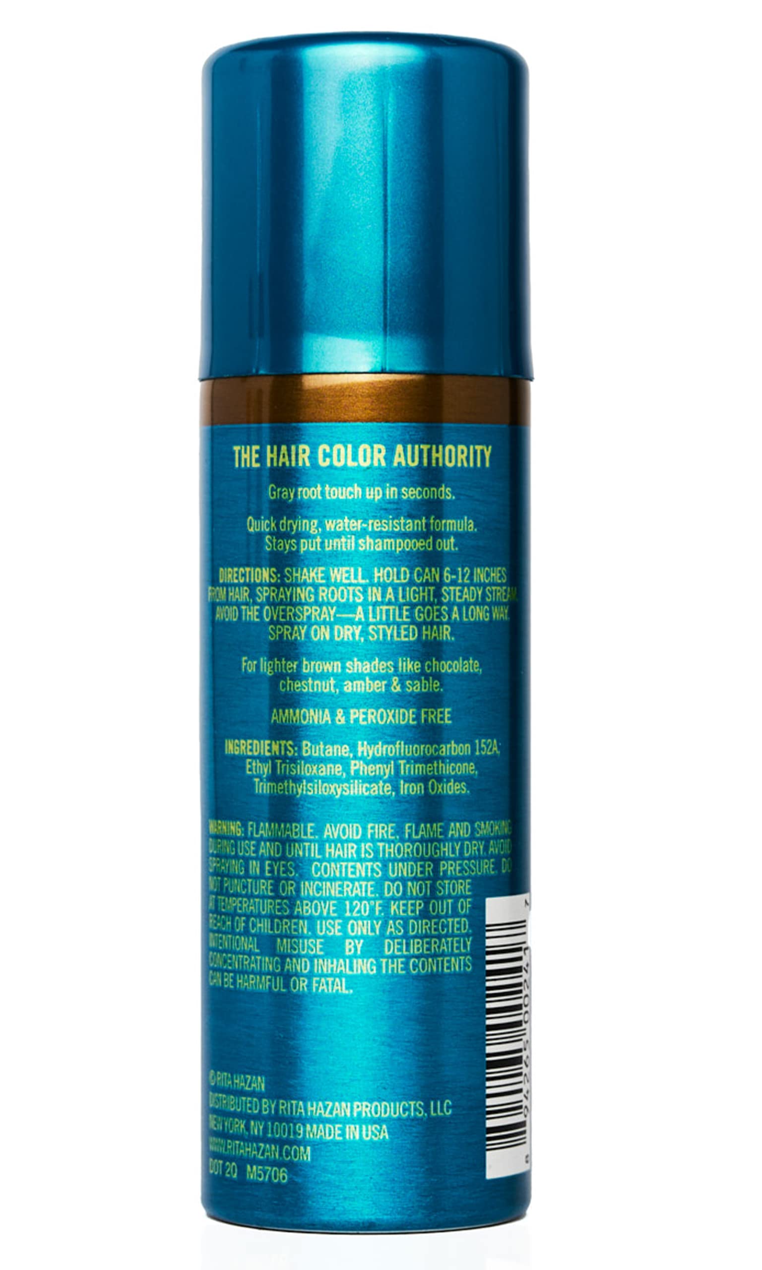 Rita Hazan Root Concealer dries quickly for on-the-go touch-ups.