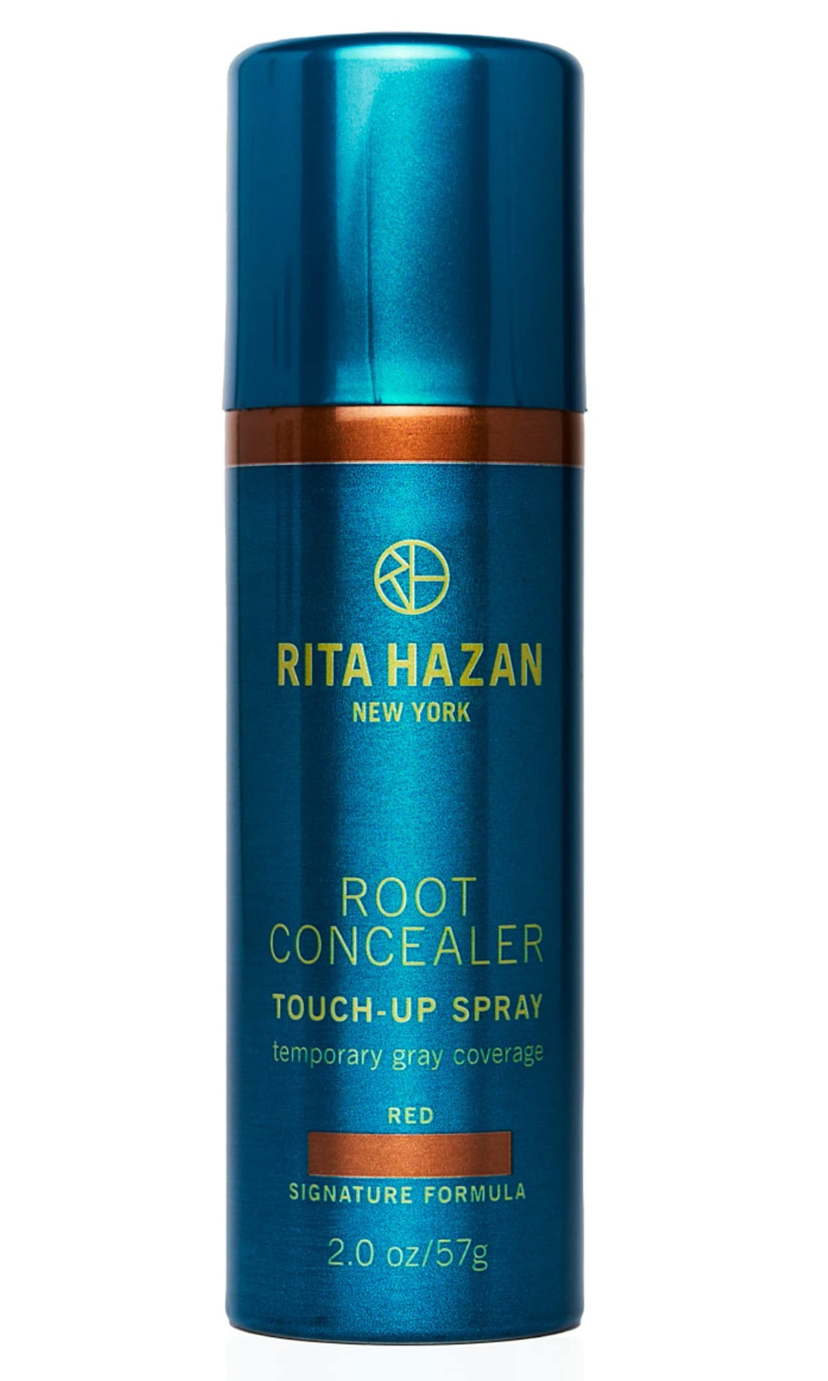 Rita Hazan Root Concealer Spray bottle provides instant gray root coverage.