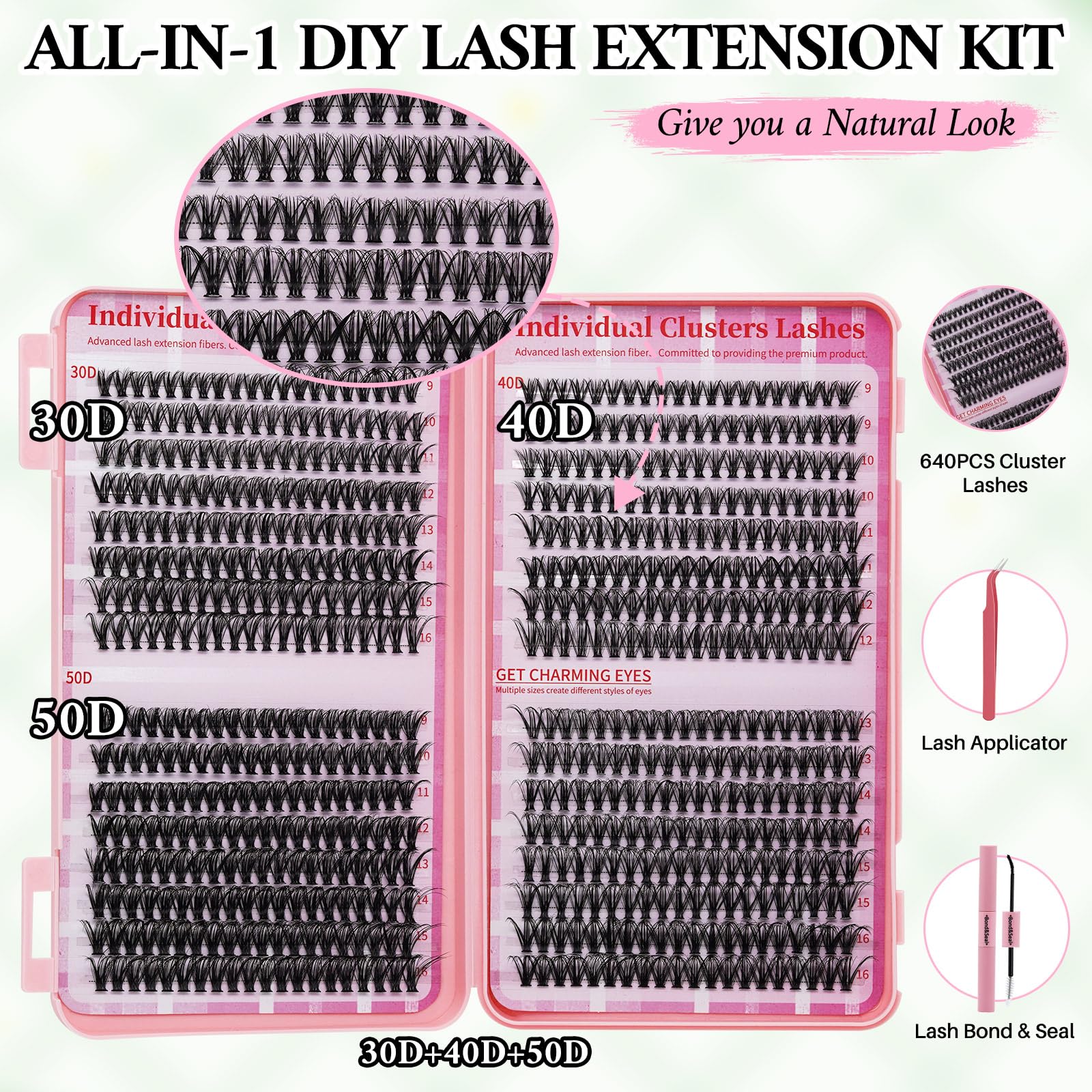 RITALASH 30D cluster lashes for natural everyday look.