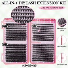 RITALASH 30D cluster lashes for natural everyday look.
