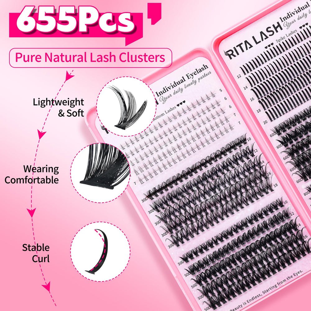 RITALASH bottom lashes enhances lower lash line for fuller daytime definition