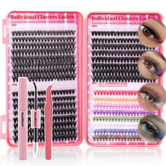 RITALASH colored cluster lashes kit with 30D-50D trays for customizable volume.