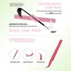 RITALASH four-style clusters in one tray for lightweight, eye-enlarging lashes.