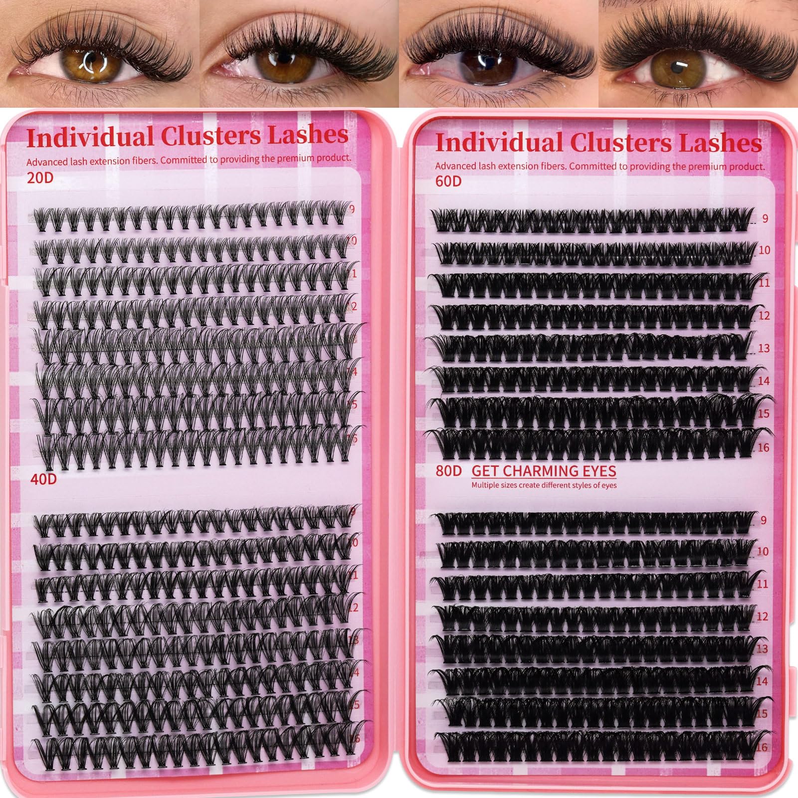 RITALASH Lash Clusters book open for versatile at-home styling.