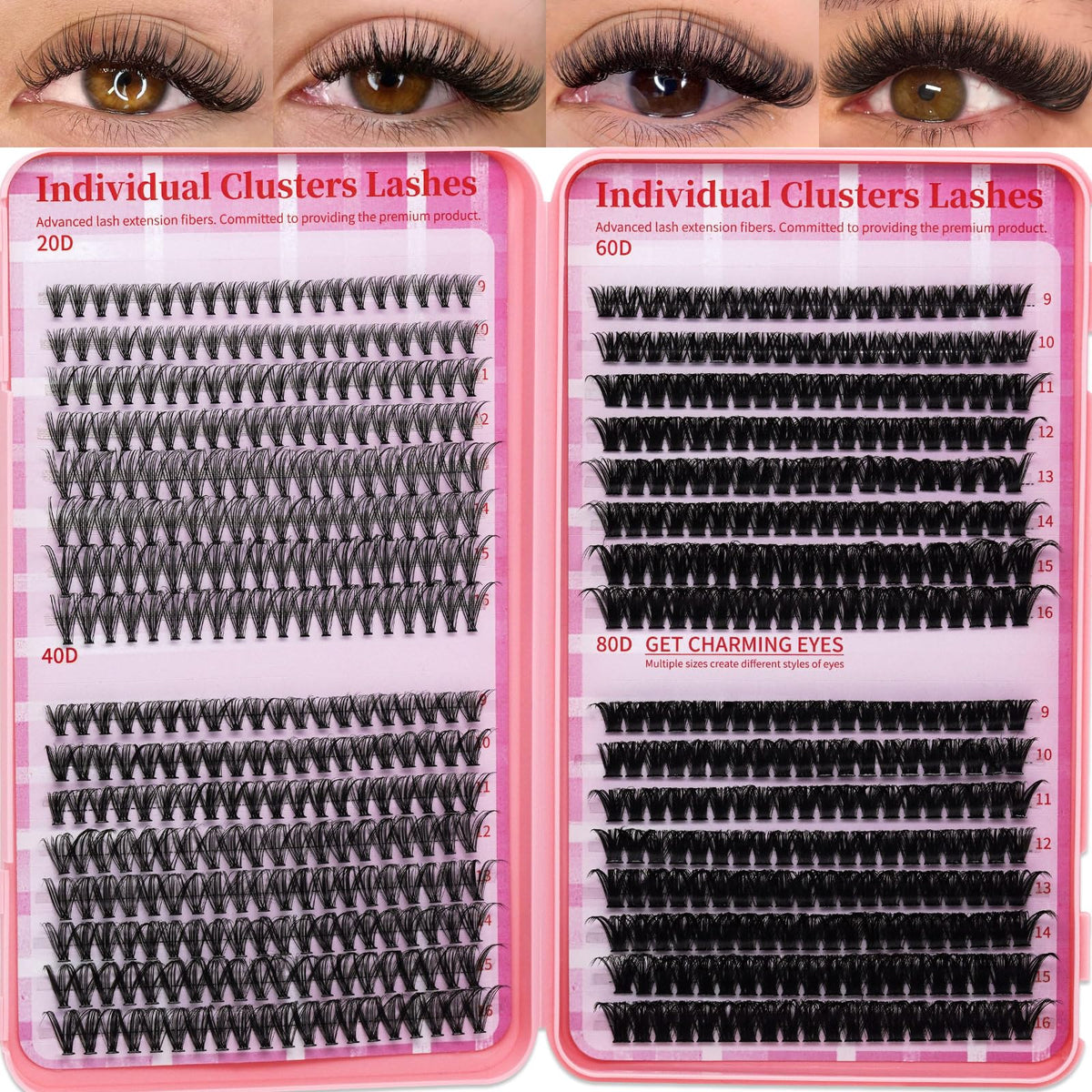 RITALASH Lash Clusters book open for versatile at-home styling.