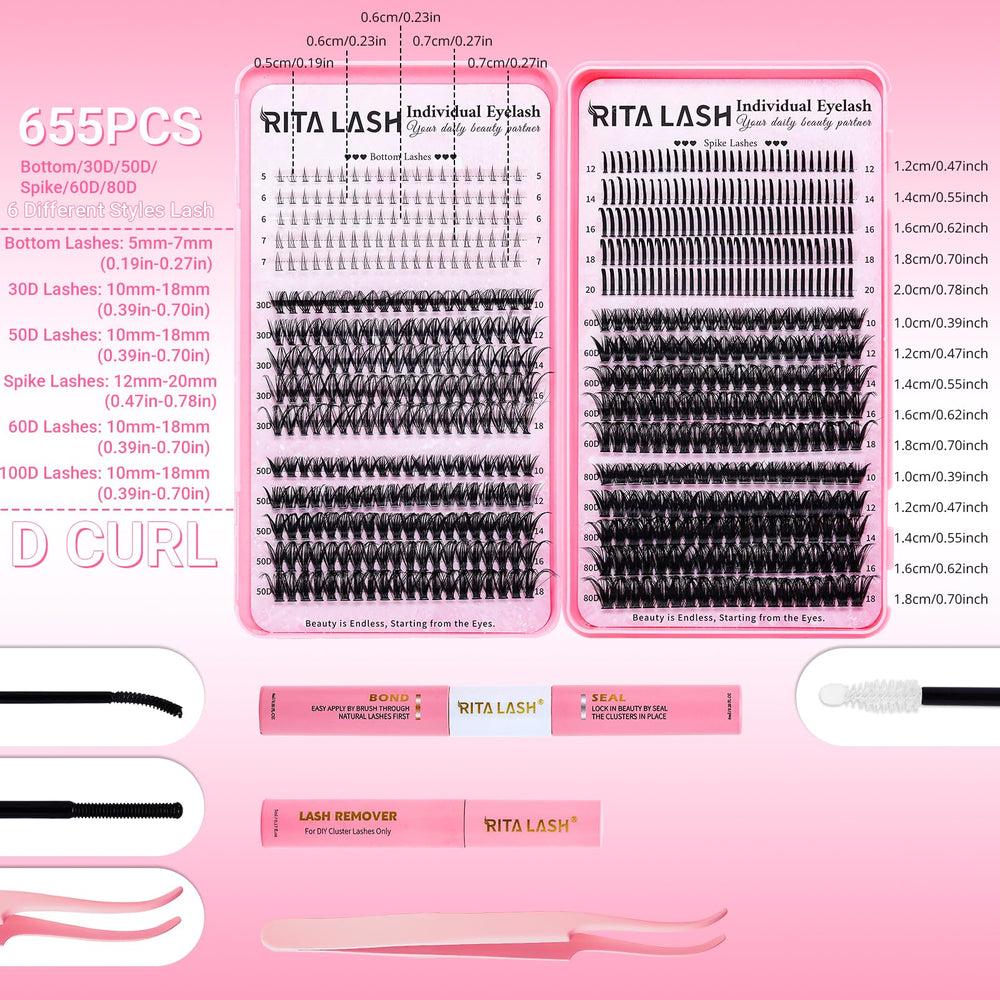 RITALASH lash remover gently loosens clusters without irritating skin