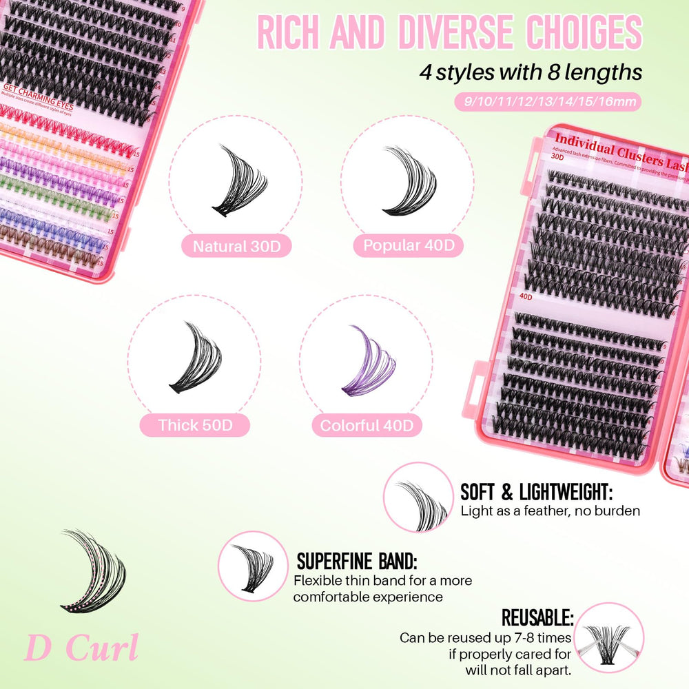 RITALASH stainless steel lash tweezers offer precise grip for easy cluster placement.
