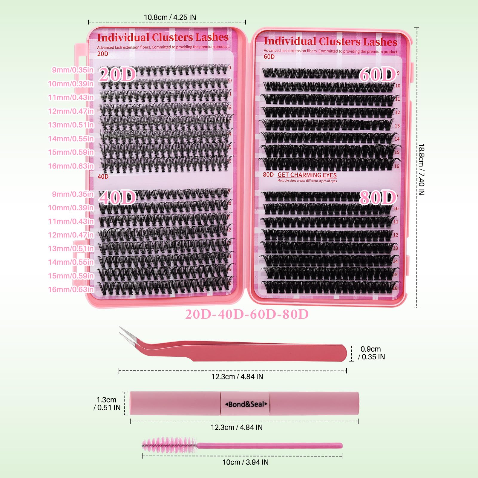 RITALASH soft cluster lashes offer lightweight wear and comfort.