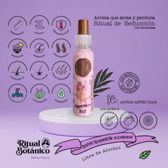 Ritual Botanico heat protector spray applied before styling.