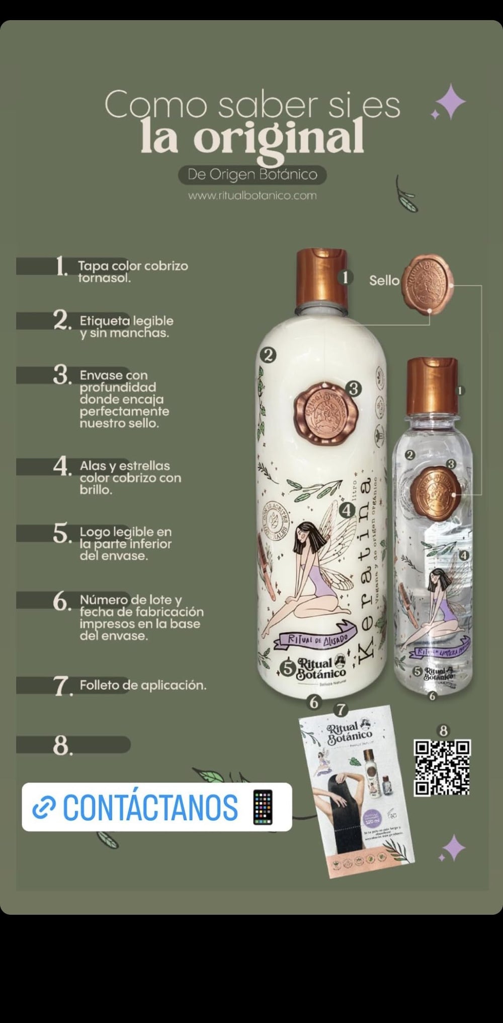 Ritual Botanico instruction booklet guiding at-home application steps