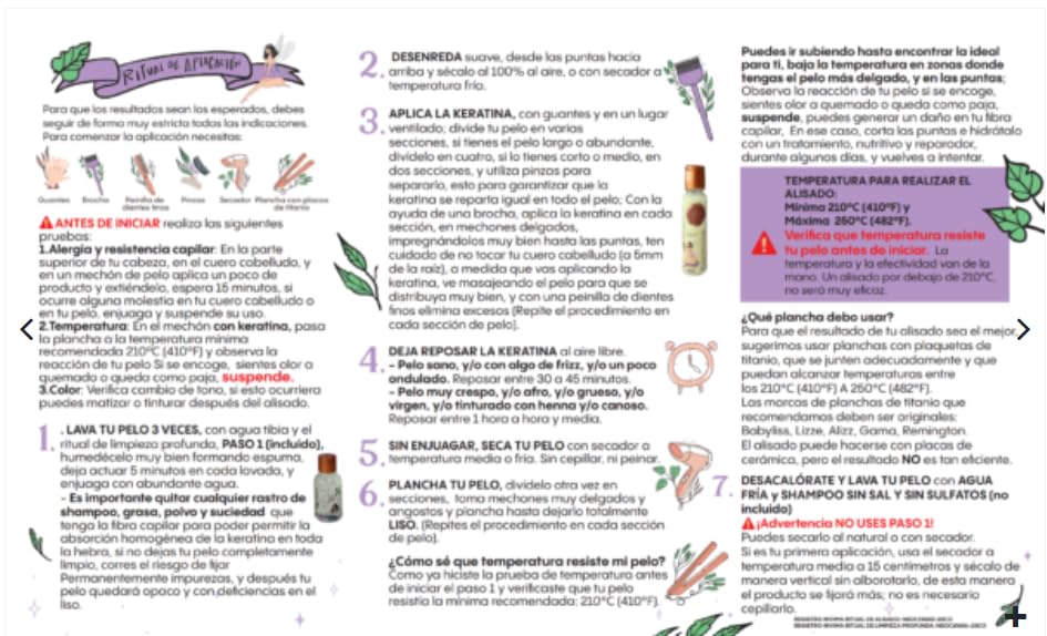 Ritual Botanico fine-tooth comb ready for even distribution