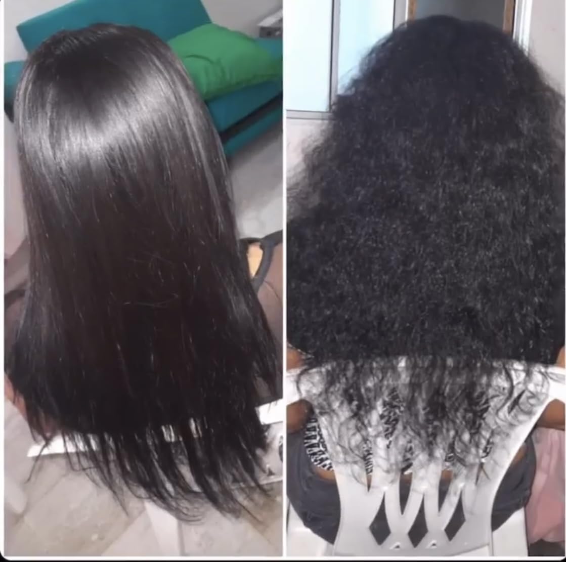 Ritual Botanico titanium plate iron in use for precision straightening