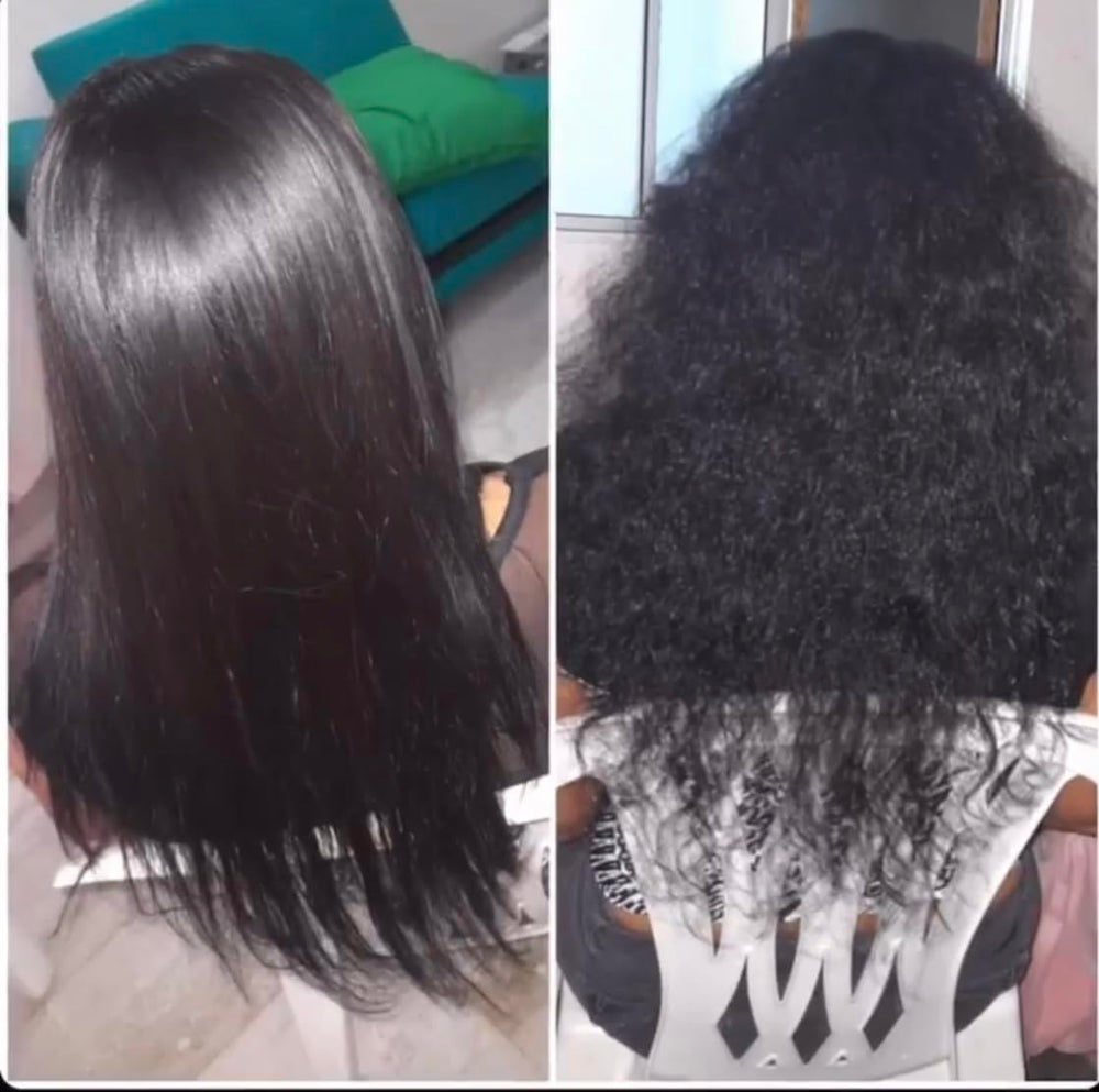 Ritual Botanico titanium plate iron in use for precision straightening
