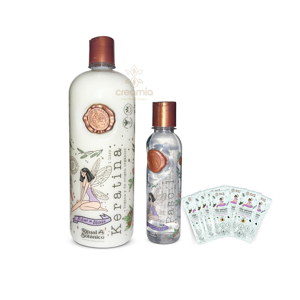 Ritual Botanico Organic Keratin 1L kit with all essentials for at-home straightening