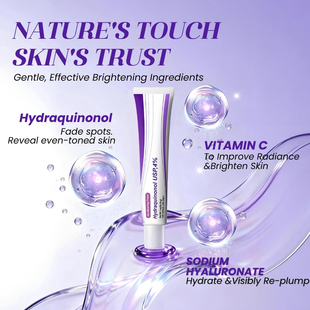 Vegan cruelty-free label on Rivocoda Hydraquinonol Cream packaging.