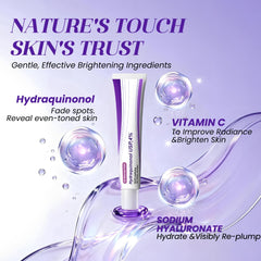 Vegan cruelty-free label on Rivocoda Hydraquinonol Cream packaging.