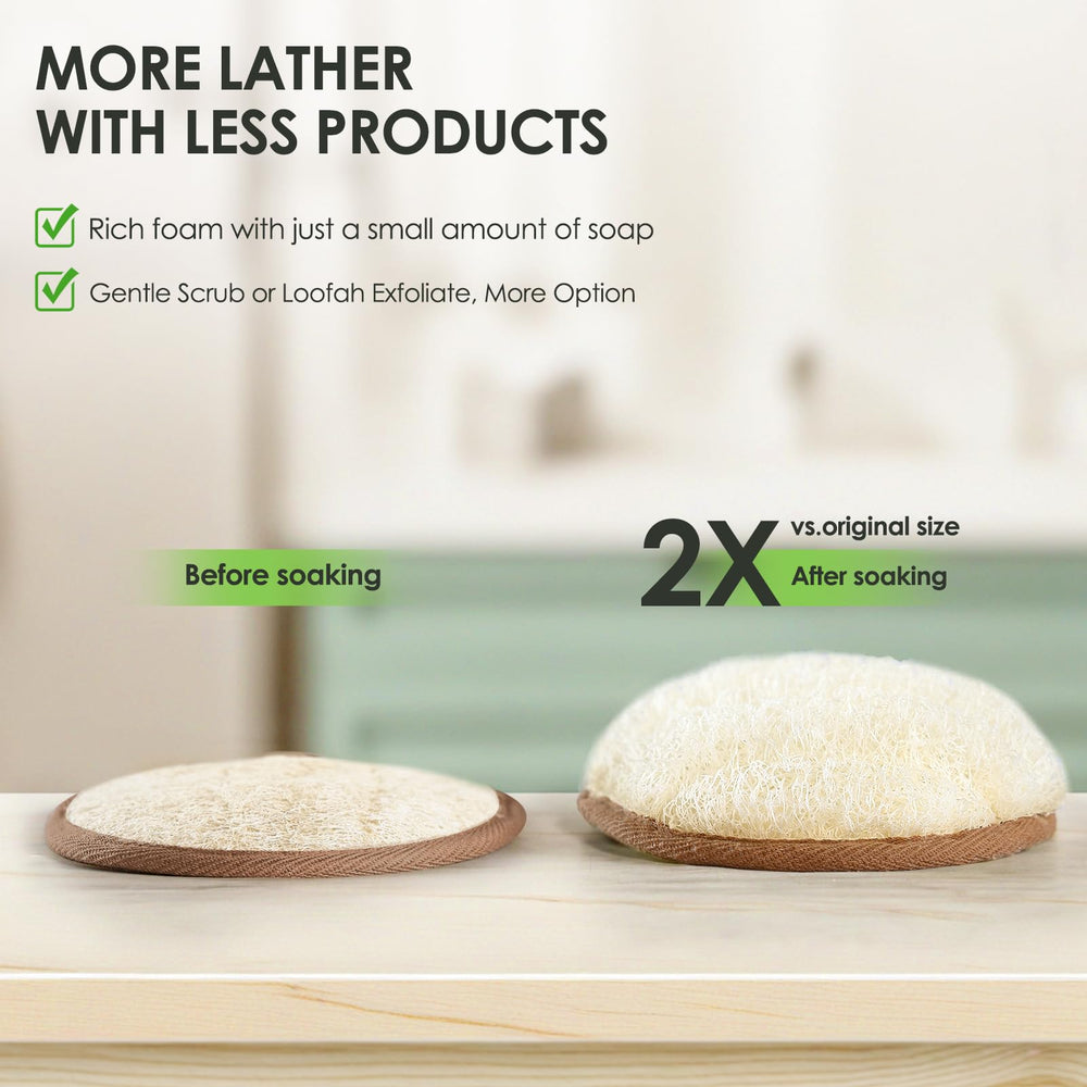 RIYNIBIY flexible loofah bends to fit body contours