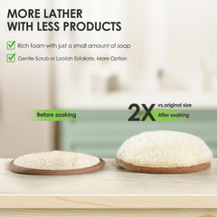 RIYNIBIY flexible loofah bends to fit body contours