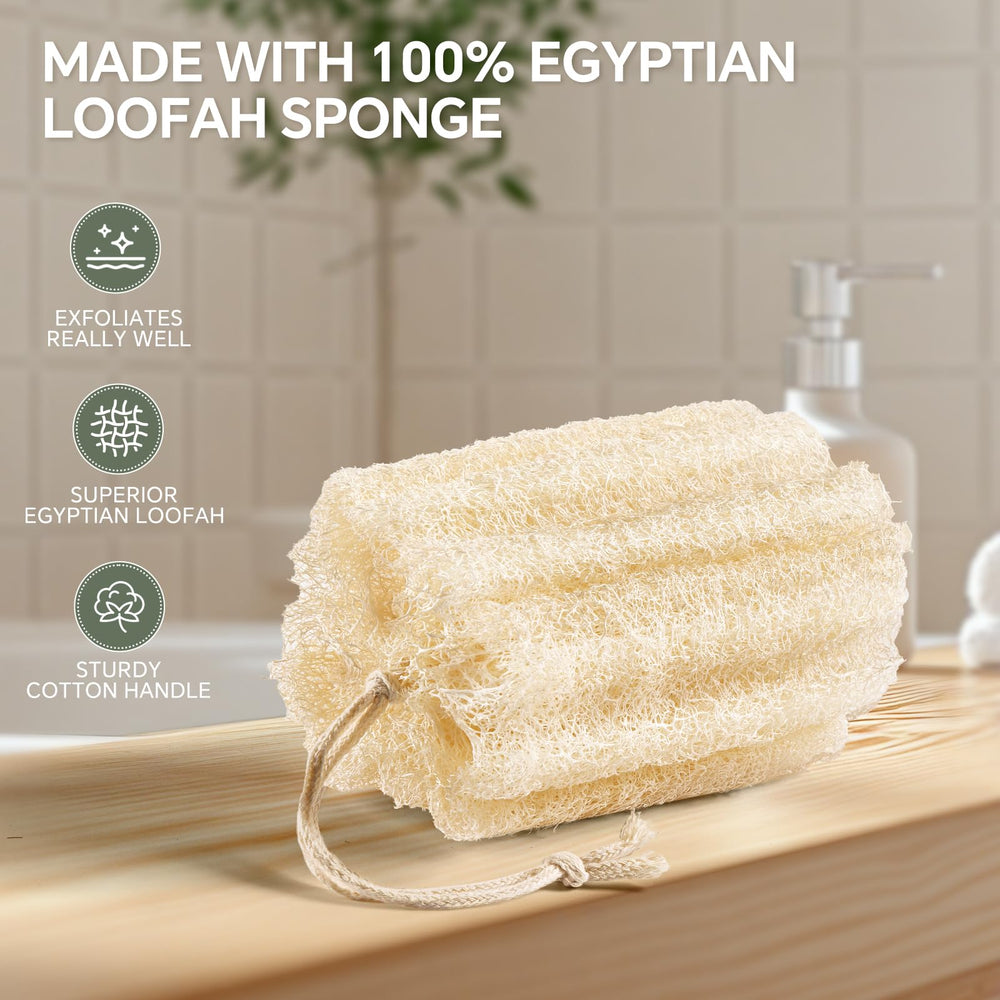 RIYNIBIY lufa exfoliante, textura sensorial para baño relajante