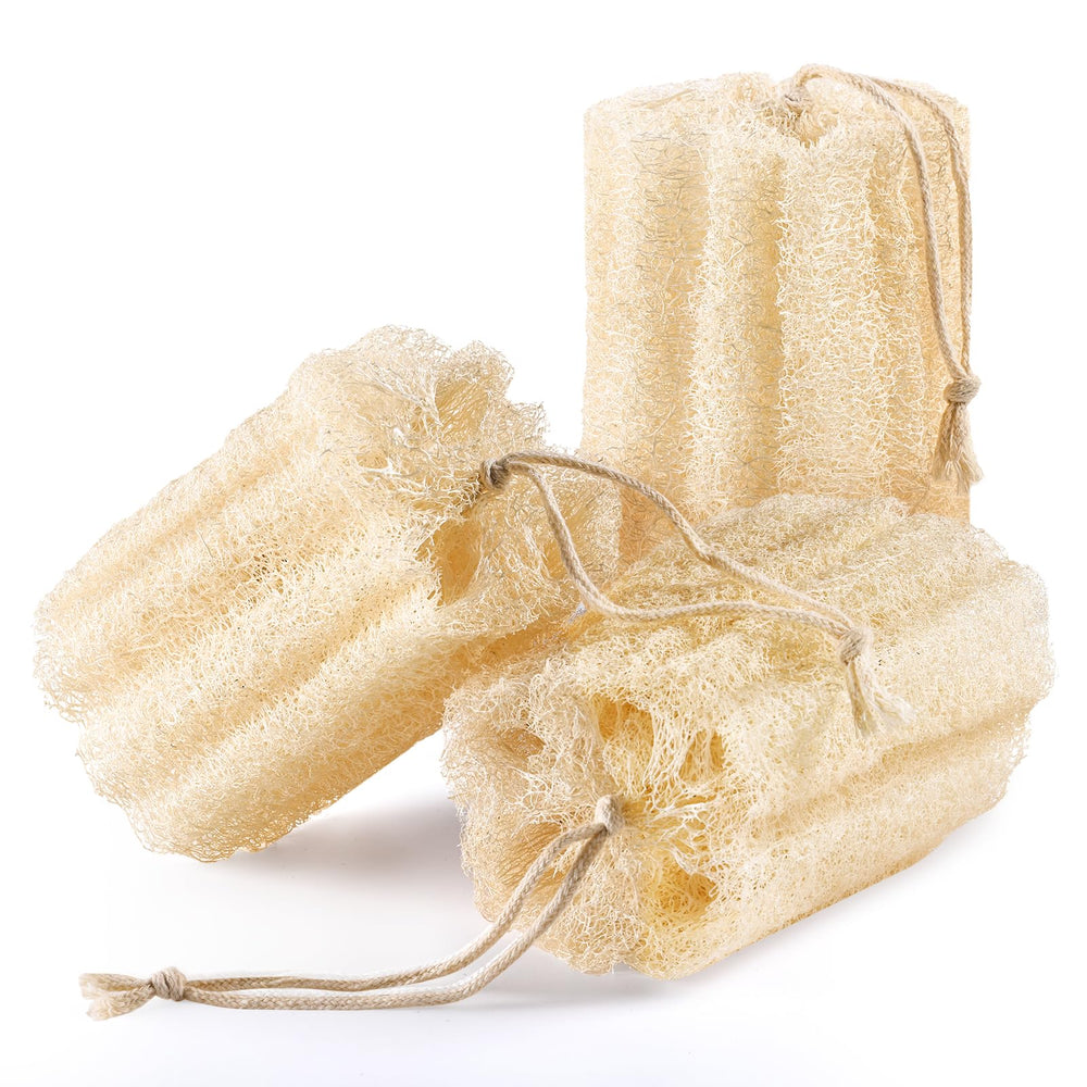 RIYNIBIY lufa natural egipcia para cuerpo, exfoliación suave y piel radiante