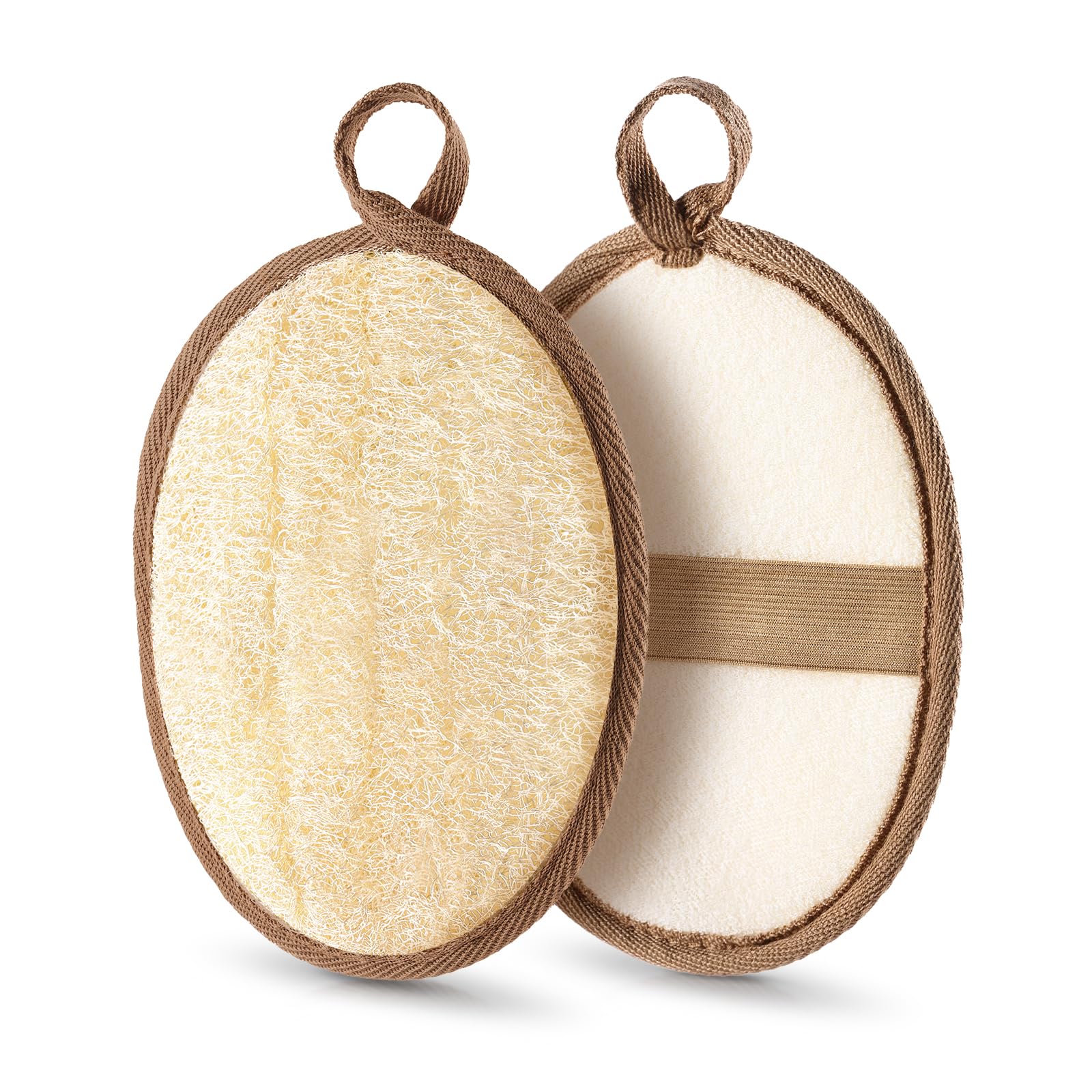 RIYNIBIY natural Egyptian loofah sponge exfoliating for smoother skin